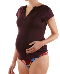 Cache Cœur Maillots De Bain De Grossesse|Maillots De Bain Allaitement-Tankini de grossesse réversible Malibu multicolor Motif