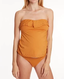 Cache Cœur Maillots De Bain De Grossesse|Maillots De Bain Allaitement-Tankini de maternité Bloom miel