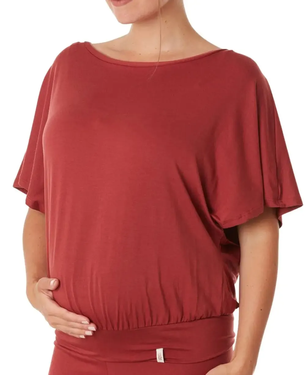 Cache Cœur Chemises Et Tops D'allaitement|Pyjamas & Homewear-Top de grossesse et d'allaitement Origin terracotta