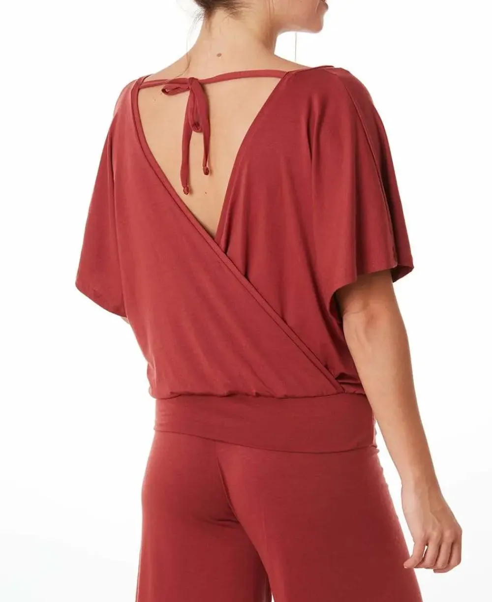 Cache Cœur Chemises Et Tops D'allaitement|Pyjamas & Homewear-Top de grossesse et d'allaitement Origin terracotta