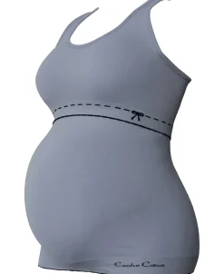 Cache Cœur Pyjamas & Homewear|Hauts-Top de grossesse et d'allaitement Illusion Gris