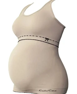 Cache Cœur Pyjamas & Homewear|Hauts-Top de grossesse et d'allaitement Illusion beige