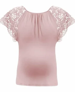 Cache Cœur Homewear|Chemises Et Tops D'allaitement-T-shirt de grossesse et d’allaitement Sofia pétale