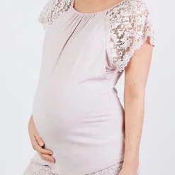 Cache Cœur Homewear|Chemises Et Tops D'allaitement-T-shirt de grossesse et d’allaitement Sofia pétale