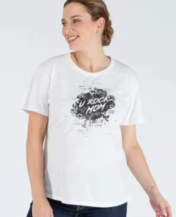 Cache Cœur Chemises Et Tops D'allaitement|Hauts-T-shirt de grossesse Rock noir