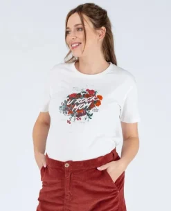 Cache Cœur Chemises Et Tops D'allaitement|Hauts-T-shirt de grossesse Rock rouge