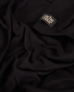 Cache Cœur Homewear|Chemises Et Tops D'allaitement-T-shirt manches longues de grossesse et d’allaitement Louna noir