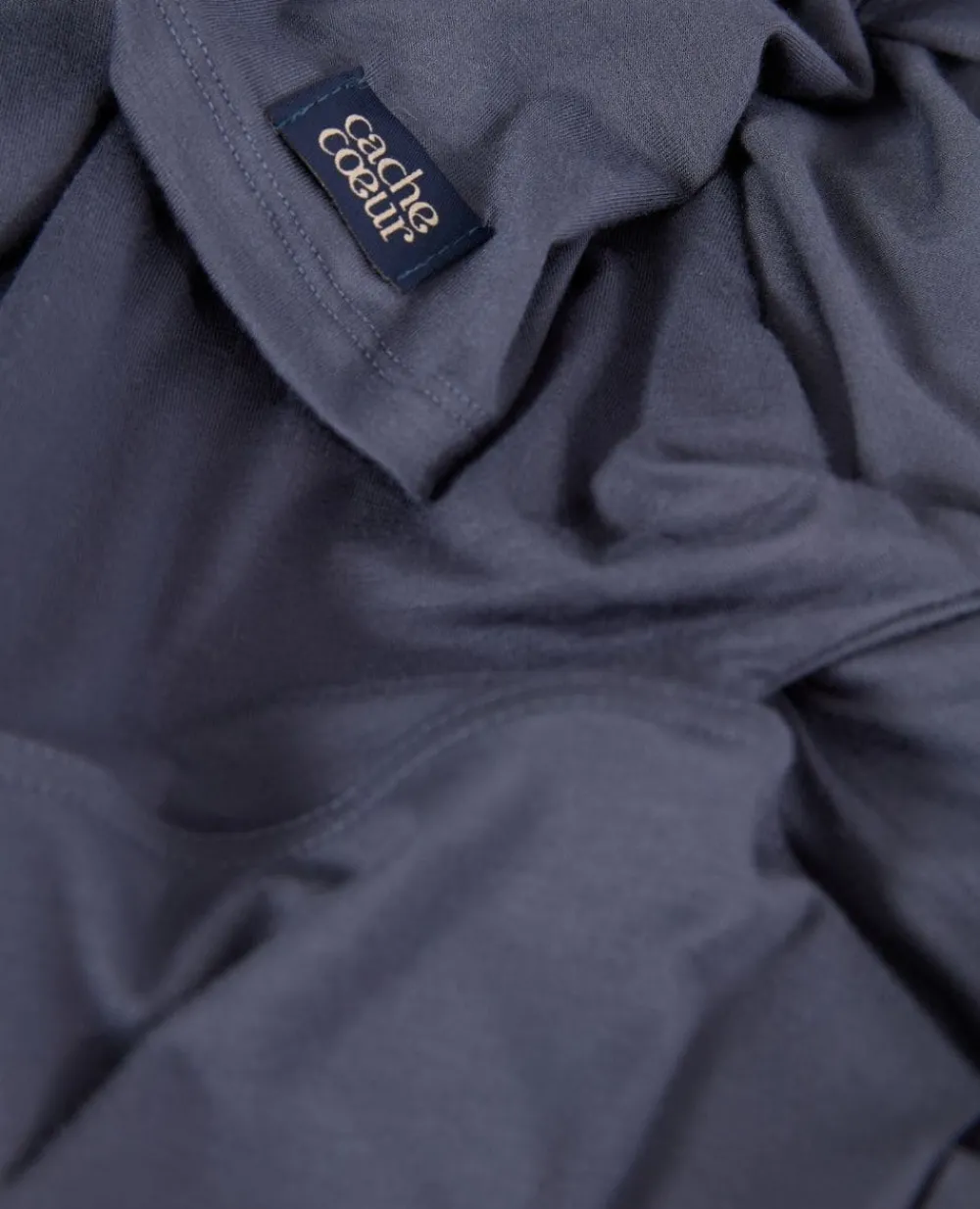 Cache Cœur Homewear|Chemises Et Tops D'allaitement-T-shirt manches longues de grossesse et d’allaitement Louna bleu nuit
