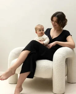 Cache Cœur Homewear|Pyjamas Grossesse-Tunique de grossesse et d’allaitement Origin noir