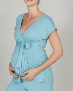 Cache Cœur Homewear|Chemises Et Tops D'allaitement-Tunique de grossesse et d’allaitement Origin ocean