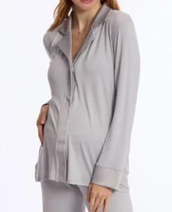 Cache Cœur Homewear|Vestes D'intérieur-Veste de pyjama de grossesse et d’allaitement Satine