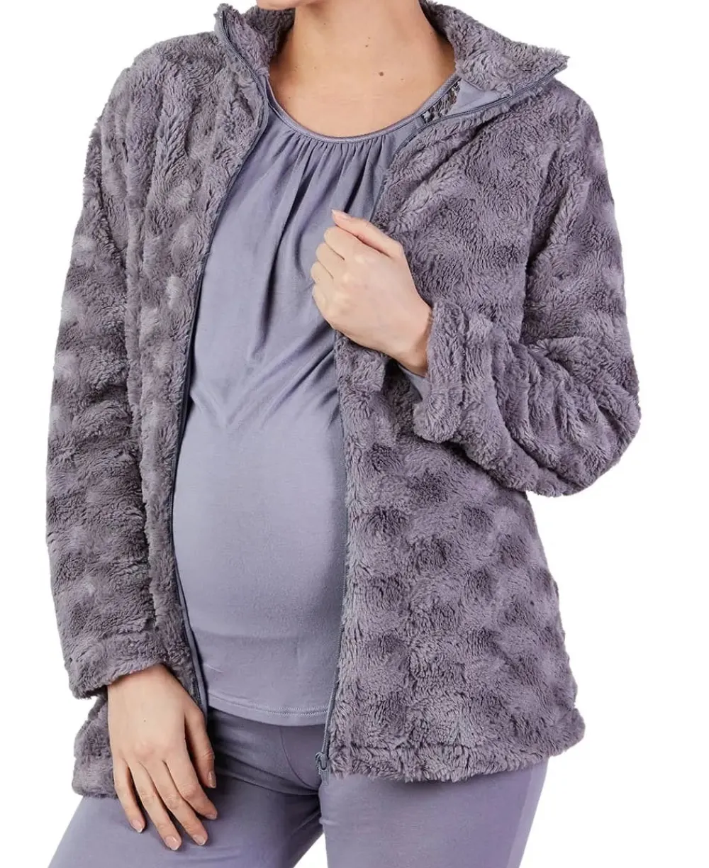 Cache Cœur Vestes D'intérieur|Pyjamas & Homewear-Veste d'intérieur Sofia Brume Violet