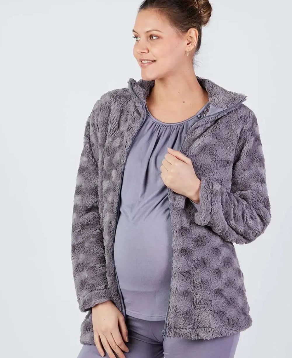 Cache Cœur Vestes D'intérieur|Pyjamas & Homewear-Veste d'intérieur Sofia Brume Violet