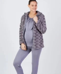 Cache Cœur Vestes D'intérieur|Pyjamas & Homewear-Veste d'intérieur Sofia Brume Violet